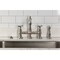 Kingston Brass Bridge Kitchen Faucet with Brass Sprayer, Brushed Nickel KS7278BEXBS - alternate 2