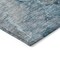 Homeroots 10' X 14' Teal Blue And Navy Blue Abstract Washable Indoor Outdoor Area Rug 581778 - alternate 3
