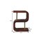 Homeroots 24" Chestnut Solid Wood Zig Zag Nightstand 651617 - alternate 7