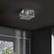 Jonathan Y Grayson 8" 1-Light Farmhouse Industrial Square Iron/Glass Case LED Flush Mount, Chrome JYL9553B - alternate 5