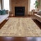 Homeroots 5' X 8' Orange And Gray Abstract Washable Indoor Outdoor Area Rug 632132 - alternate 4