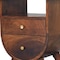 Homeroots 21" Chestnut Solid Wood Two Drawer Nightstand 722524 - alternate 3