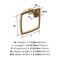 Amerock Revitalize Champagne Bronze Traditional 6-13/16 in 173 mm Length Towel Ring BH36032CZ - alternate 5
