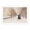 Homeroots Snowy Amish Lane White Framed Wall Art 572030 - alternate 1