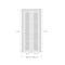 Sartodoors Sliding Closet Bi-fold Doors, Felicia 3312 Ginger Ash with Frosted Glass, Sturdy Tracks Moldings T FELICIA3312BF-GA-56 x 80 (2* 28x80) - alternate 3