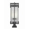 Z-Lite Fortis Sand Black 3 Light Outdoor Pier Mounted Fixture 5031PHXLS-SQPM-BK - alternate 5
