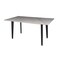 Homeroots 63" Gray Stone and Metal Dining Table 558161 - alternate 4