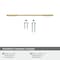 Amerock Angle 5-1/16 inch (128mm) Center-to-Center Champagne Bronze Cabinet Pull, 10PK 10VMP37301CZ - alternate 4
