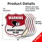 Signmission Video Surveillance Shield Sign Warning S, 4 inch X 4 inch, Vinyl Decal, 5PK SHI-D-5PACK-4-468 - alternate 4