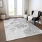 Homeroots 5' X 8' Gray Silver And Ivory Nautical Washable Indoor Outdoor Area Rug 581504 - alternate 4