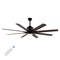 Jonathan Y Octo 66" 1-Light Contemporary Industrial Iron/Plastic Mobile-App/Remote-Controlled 6-Speed Ceiling F JYL9713B - alternate 6