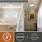 Vaxcel Aurelia 12-in Matte Black Contemporary Round LED Flush Mount Ceiling Light Alabaster Shade C0354 - alternate 3