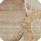 Homeroots 8' Brown Beige And Taupe Round Floral Washable Indoor Outdoor Area Rug 582238 - alternate 3
