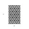 Homeroots 4' X 6' Black Geometric Indoor Outdoor Area Rug 555631 - alternate 3