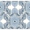 A-Street Prints Villa Blue Embellished Ogee Wallpaper 4122-72401 - alternate 1