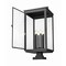 Z-Lite Hartwell 6-Light Outdoor Pier Mounted Fixture, 15 in W x 34 H, Sand Black 5019PHXXLS-SQPM-BK - alternate 5
