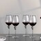 Dinewares Set of 4 Gold-Rimmed Red Wine Glasses with Diamond Rhinestone Accent - 18 oz, 10 Inches Tall - QI004758.SI.4 - alternate 3