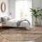 Homeroots 8' Brown And Taupe Round Medallion Washable Indoor Outdoor Area Rug 616108 - alternate 4