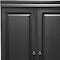 Homeroots 71" Black Wood Two Door Two Drawer Combo Dresser 617966 - alternate 4
