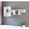 Homeroots 47" White Wood Wall Mounted Cubby Shelf 571363 - alternate 1