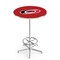 Holland Bar Stool Co 42" Chrome Carolina Hurricanes Pub Table, 36" dia. Top L216C4236CarHur - alternate 1