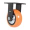 Vestil Polyurethane Rigid Caster 5 In. Diameter x 2 In. Width 639 Lb. Capacity Orange/Silver CST-E6-5X2PUP-R - alternate 4