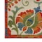 Homeroots 6' Ivory Blue And Orange Floral Indoor Outdoor Runner Rug 548036 - alternate 5
