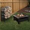 Pure Garden 6-Piece Fire Pit Table and Firewood Rack 50-155R - alternate 6