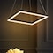 Jonathan Y Nero 15.75" Square Contemporary Modern Metal Integrated LED Pendant Light, Black JYL7104A - alternate 6