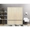 Sartodoors Sliding Closet Double Bi-fold Doors, Planum 0012 Natural Veneer and Aluminum Strips, Sturdy Tracks PLANUM0012DBF-SHP-96 x 84 (4* 24x84) - alternate 4