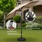 Simple Deluxe 7.5ft Patio Umbrella Outdoor Table Market Yard Umbrella with Push Button Tilt/Crank, 6 Sturdy Ribs LGBRLA7TAN - alternate 5