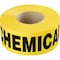 Ironwear 3in x 1000' Barricade Tape, Caution Chemical Cleaning, 2.5 Mil Thick, Yellow 1100-06 - alternate 1