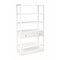 Homeroots 70" White Five Tier Standard Bookcase With One Drawer 389579 - alternate 4