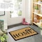 Gardenised Heavy Duty Coco Coir Doormat with Non Slip PVC Baking Embossed Design, Hatted Home QI004885 - alternate 4
