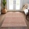 Homeroots 9' X 12' Salmon And Ivory Chevron Washable Indoor Outdoor Area Rug 612296 - alternate 5