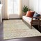 Homeroots 5' X 8' Peach And Ivory Argyle Washable Indoor Outdoor Area Rug 615813 - alternate 4