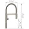 Blanco culina Mini Pull-Down 1.5 GPM, Satin Platinum 443253 - alternate 3