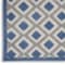 Homeroots 5' X 8' Blue And Gray Geometric Indoor Outdoor Area Rug 546856 - alternate 4