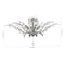 Jonathan Y Elisana 26" 4-Light Contemporary Bohemian Iron/Acrylic LED Semi Flush Mount, Silver Gray/Clear JYL9550A - alternate 7