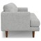 Homeroots 76" Gray Fabric Sofa With Brown Legs 640978 - alternate 4