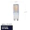 Bulbrite 35-Watt Equivalent T4 Dimmable Bi-Pin (G9) LED Light Bulb Soft White, 2PK 861514 - alternate 4
