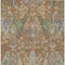 Homeroots 5' X 8' Copper Green And Beige Floral Washable Indoor Outdoor Area Rug 605278 - alternate 4