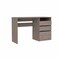 Homeroots 47" Light Gray Computer Desk With Three Drawers 403806 - alternate 1