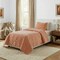 Lavish Home 2PC Velvet Twin Quilt Set & Matching Pillow Sham Medium Weight Ultra Soft Luxury Cotton Velvet 66-004-VP-T - alternate 4