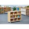 Beleduc By Playwell Palermo 41.1inx14.2in Mid 9-Compartment Closed Shelf, Tray-Compatible, White/Oak HPL, 32.6inH, 3+ 846041 - alternate 2