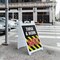 Signmission Think & Work Safely, A-Frame & 2 Decals Installed, Heavy-Duty Plastic Frame SBHD-D-2436-Think & Work Safely - alternate 2