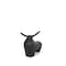 Homeroots 8" Black Aluminum Bull Tabletop Sculpture 608727 - alternate 1