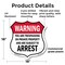 Signmission No Trespassing Shield Sign Warning You A, 18 Inch X 18 Inch, Plastic Sign SHI-P-18-423 - alternate 4
