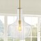 Jonathan Y Watts 13.25" 1-Light Mid-Century Modern Iron/Glass LED Pendant, Brass Gold/Clear JYL6401C - alternate 6