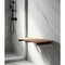 Homeroots 14" X 26" Brown Teak Rectangular Shower Bench 549336 - alternate 2